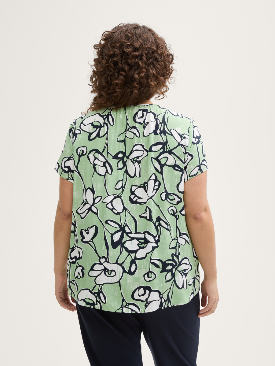 taglie forti - blusa in viscosa