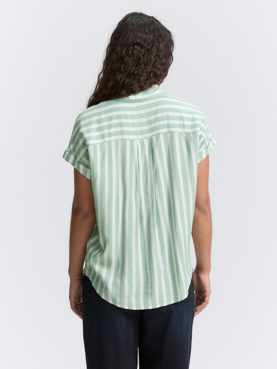 blusa ampia con motivo a righe