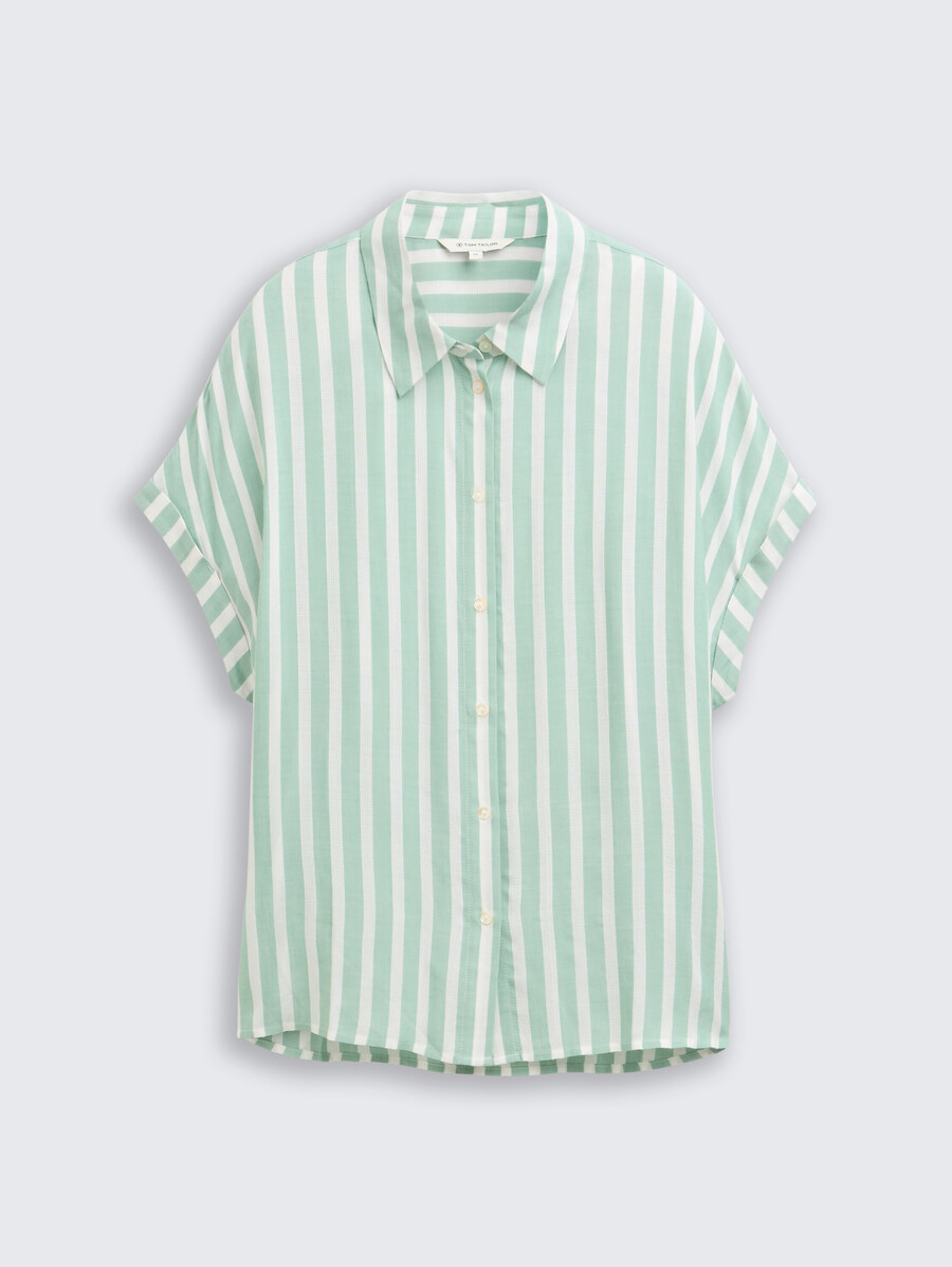 blusa ampia con motivo a righe