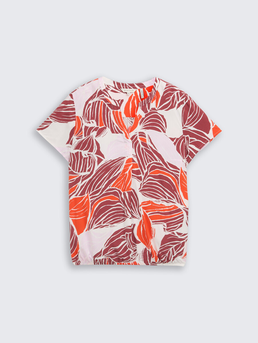 taglie forti - blusa fantasia