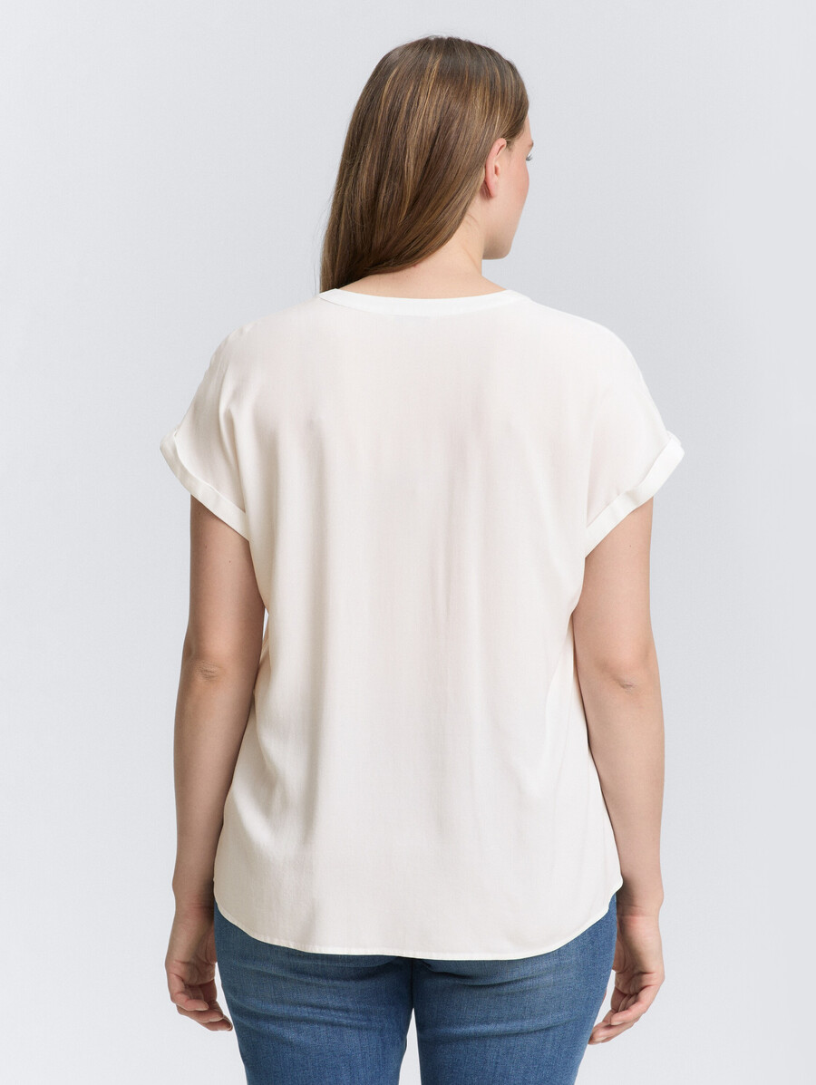 taglie forti - blusa ampia