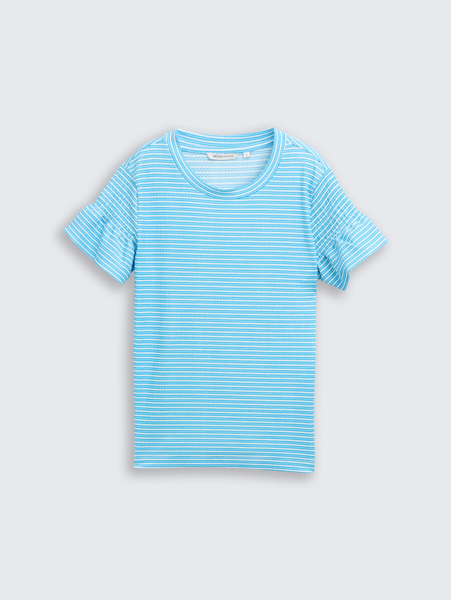 t-shirt con dettagli fumé