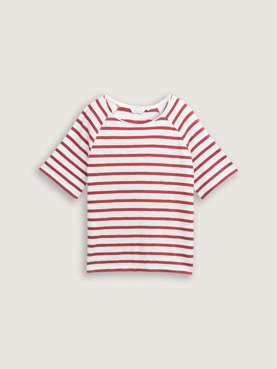 t-shirt raglan con motivo a righe
