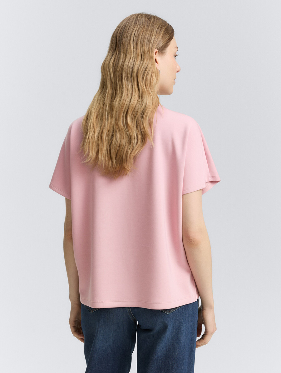 t-shirt ampia con stampa