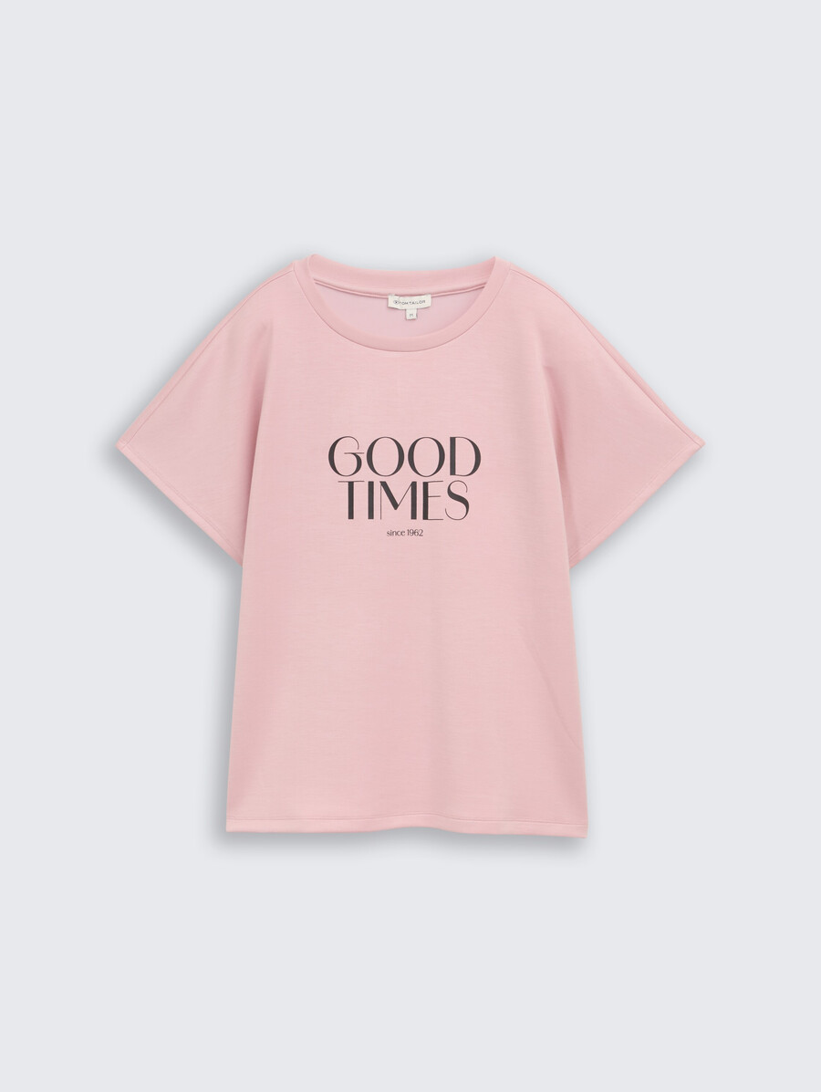 t-shirt ampia con stampa