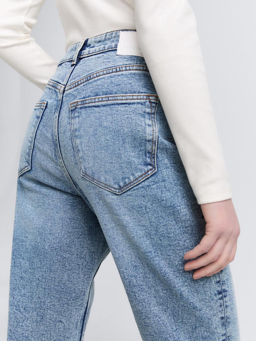 jeans a vita alta alla caviglia ttlinley mom