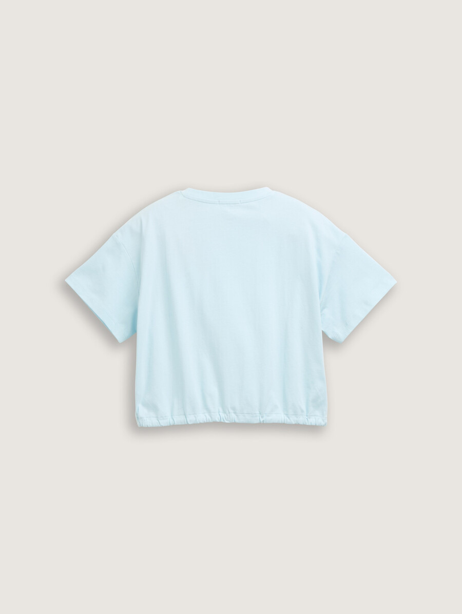 t-shirt corta con coulisse