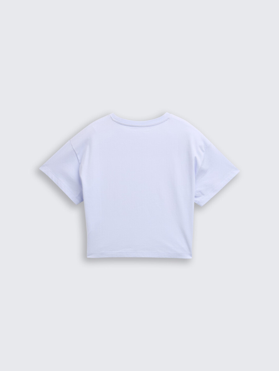 t-shirt corta con stampa