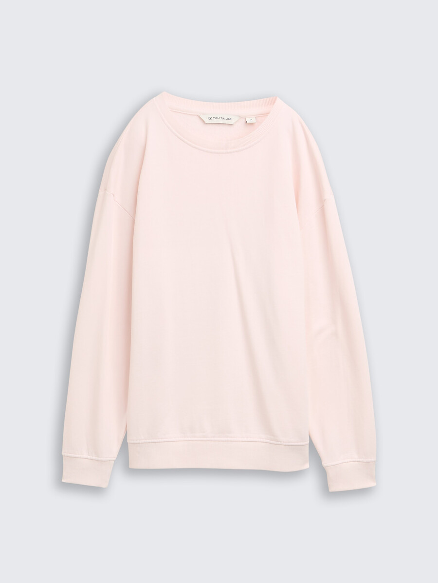 felpa oversize con stampa sul retro