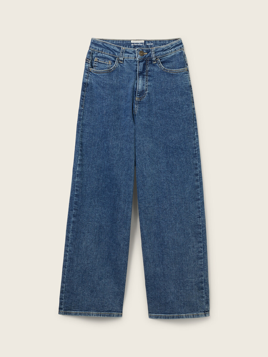 jeans a gamba larga elasticizzati