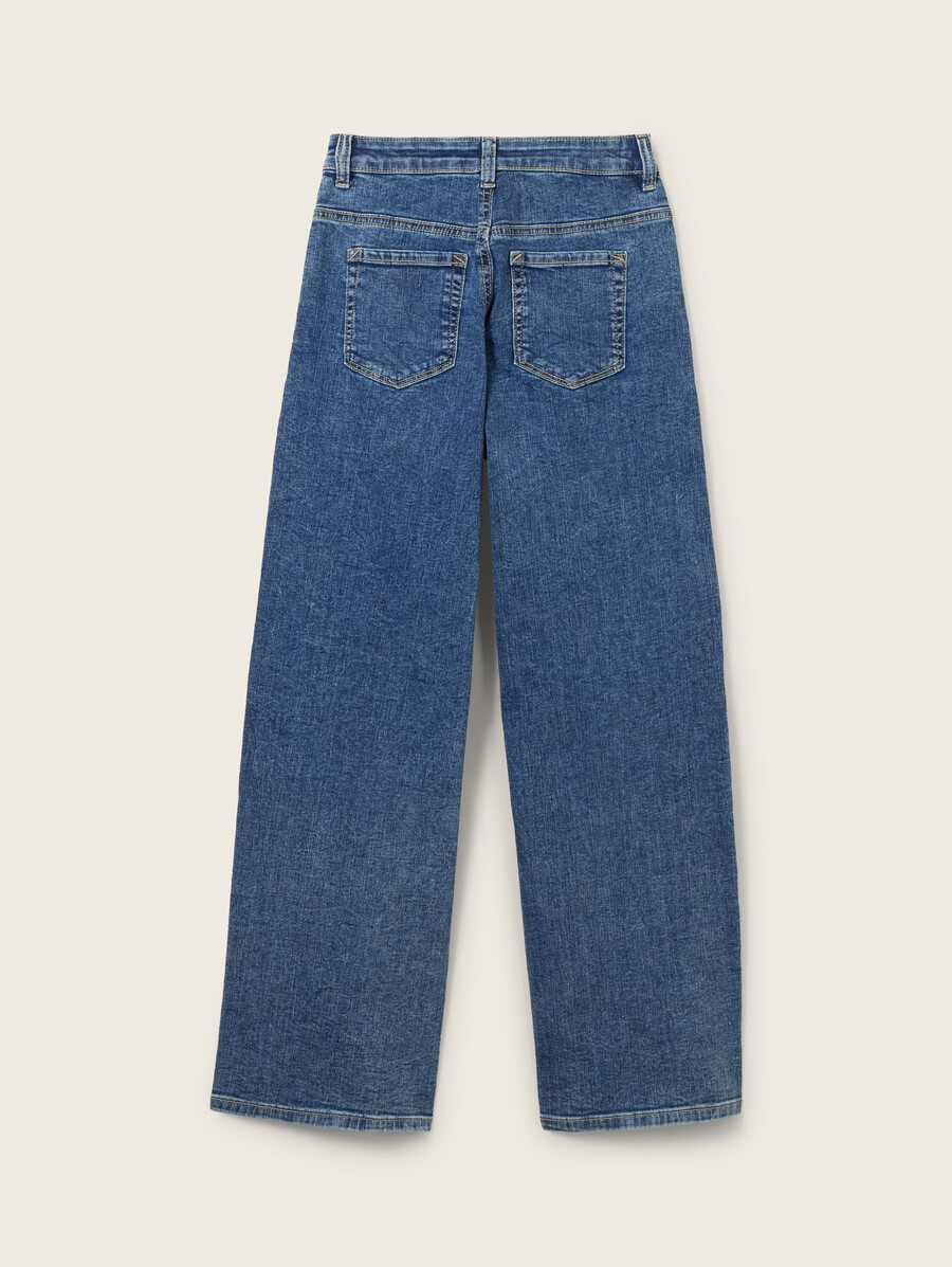 jeans a gamba larga elasticizzati