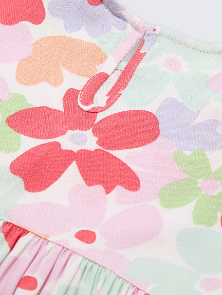 mini abito con tasche a fessura