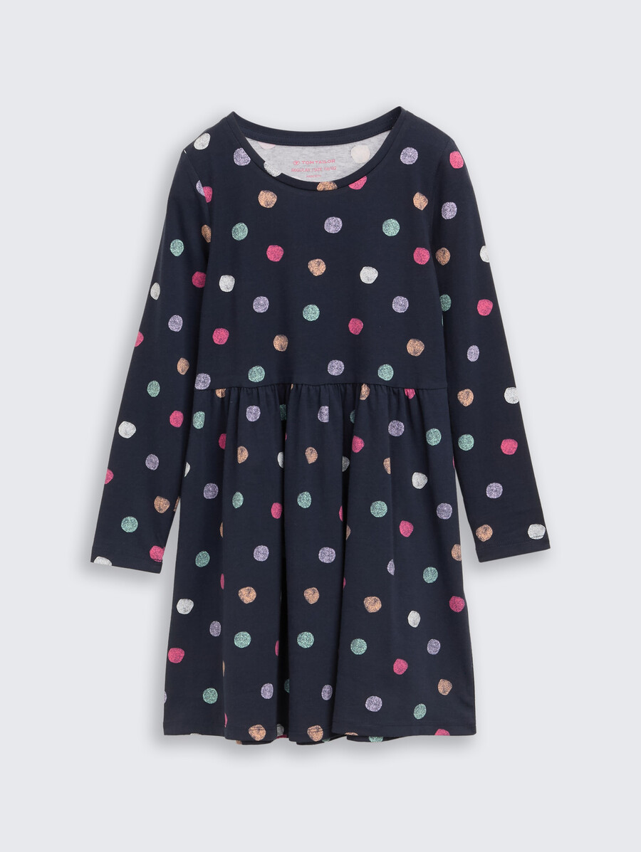 mini abito in jersey con stampa all-over
