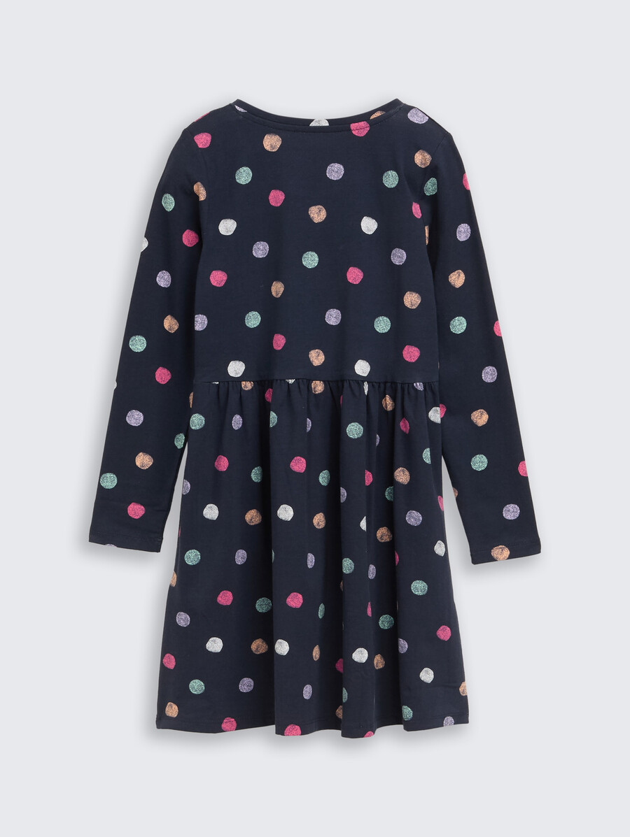 mini abito in jersey con stampa all-over
