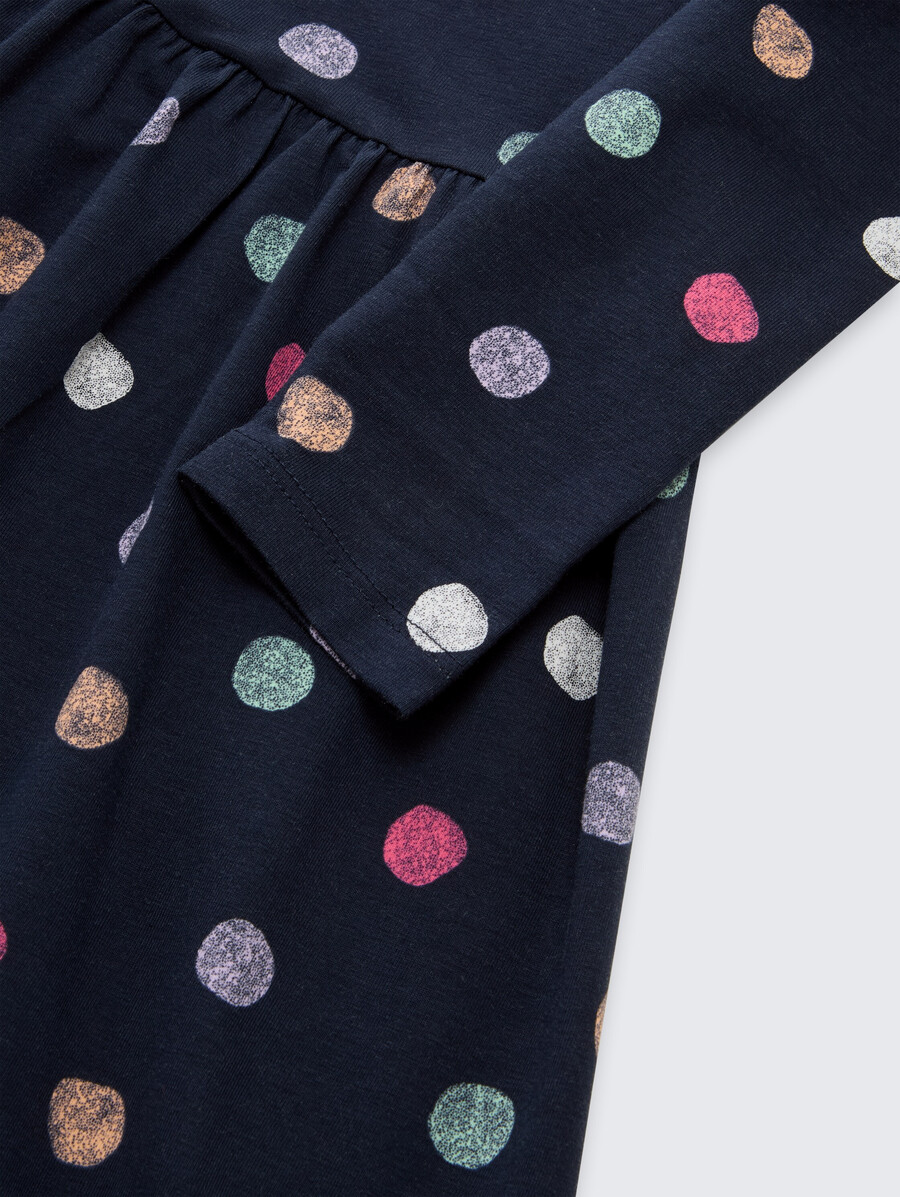mini abito in jersey con stampa all-over