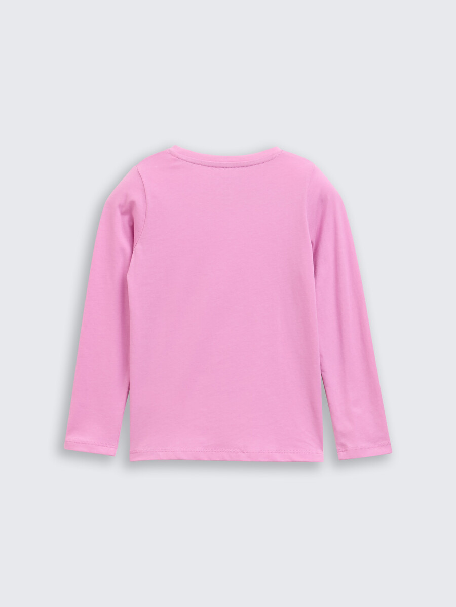 camicia a maniche lunghe con paillettes reversibili