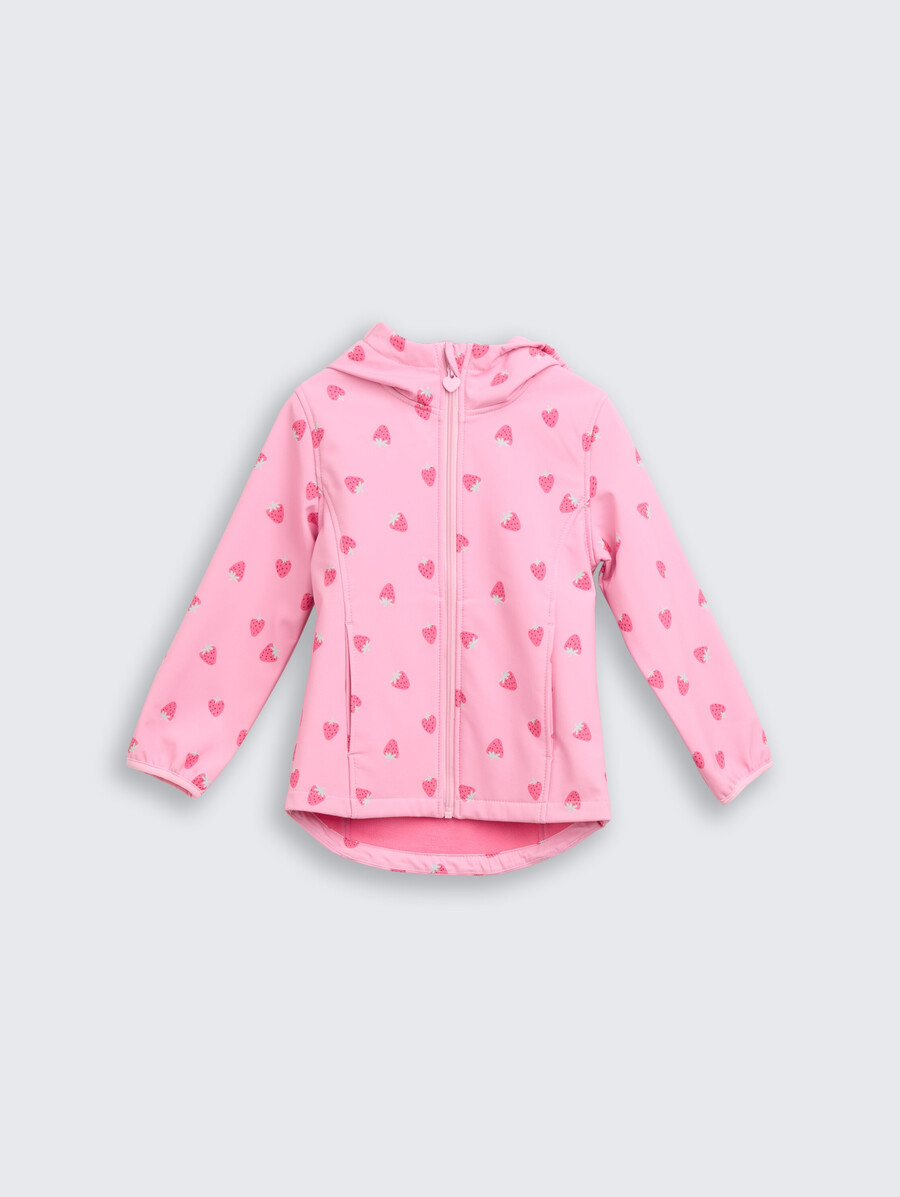 giacca softshell con stampa all-over