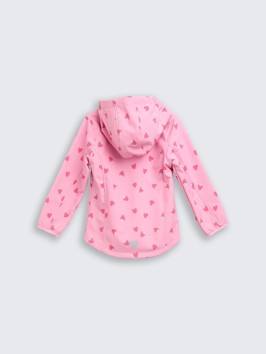 giacca softshell con stampa all-over