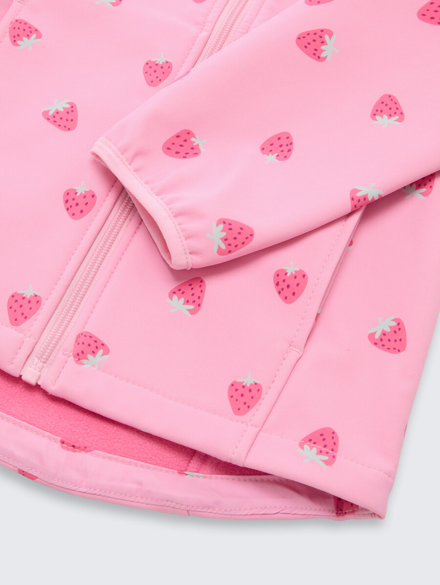 giacca softshell con stampa all-over