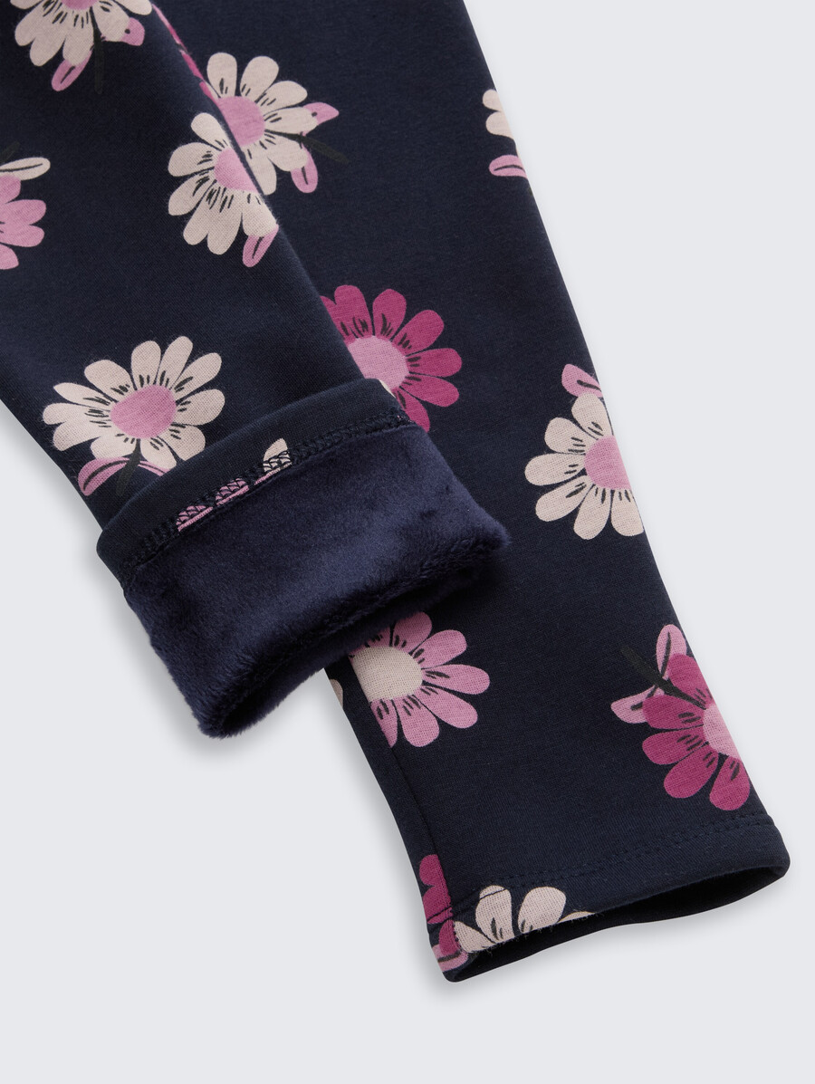 leggings termici con stampa all-over