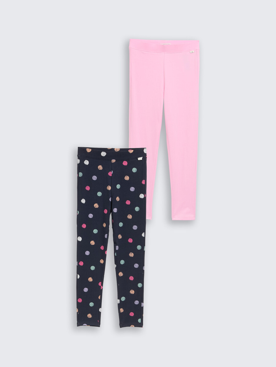 leggings basic in confezione da 2