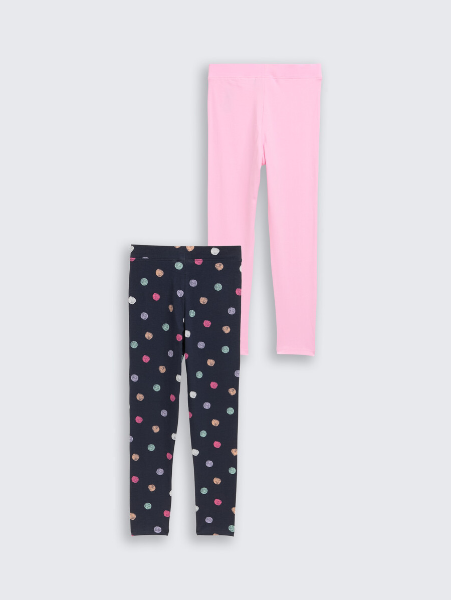 leggings basic in confezione da 2
