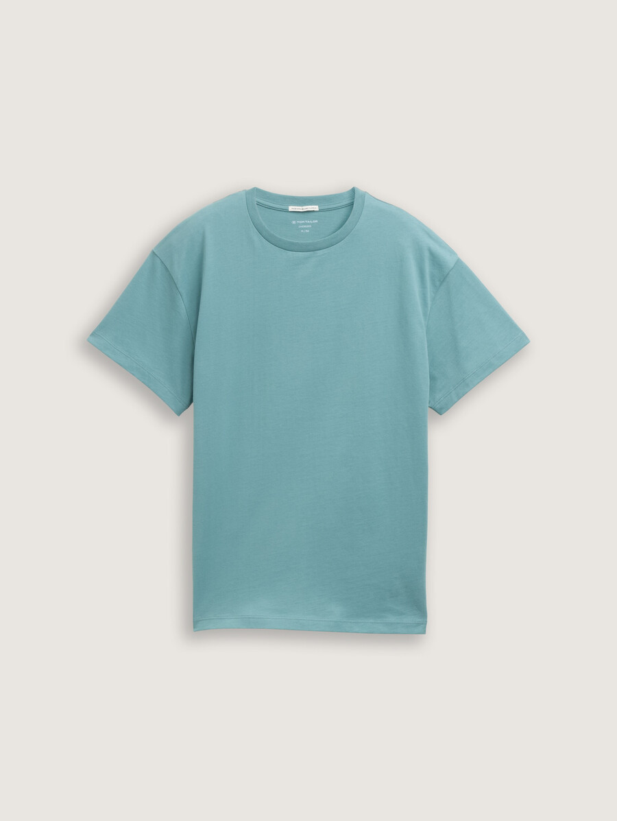 t-shirt oversize con stampa sul retro