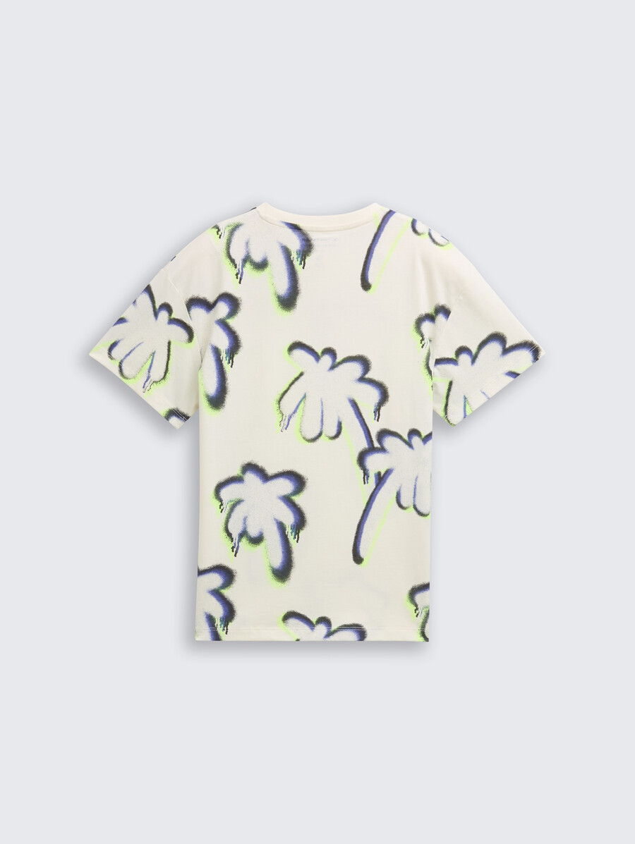 t-shirt oversize con motivo