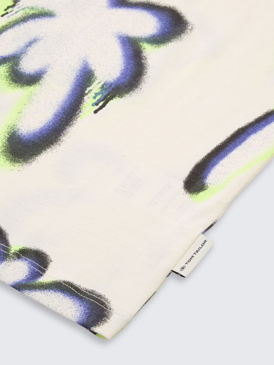 t-shirt oversize con motivo