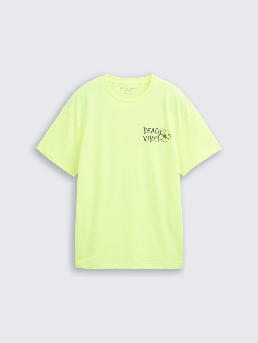 t-shirt oversize con stampa