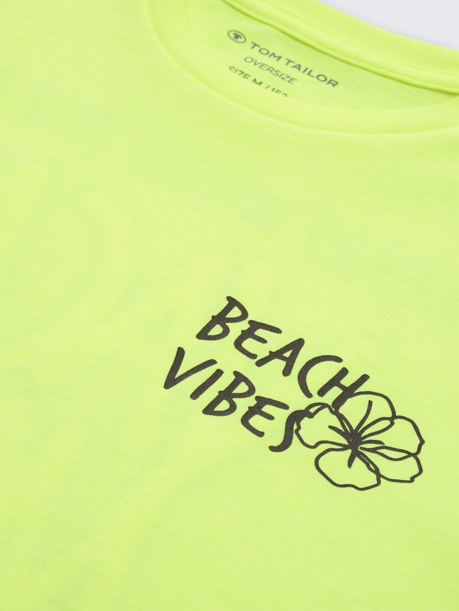 t-shirt oversize con stampa