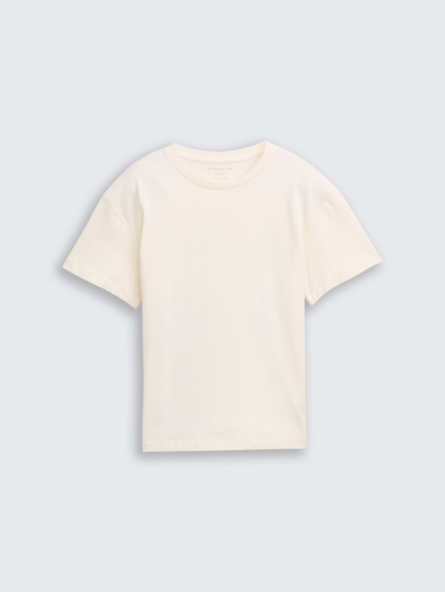 t-shirt oversize con stampa sul retro