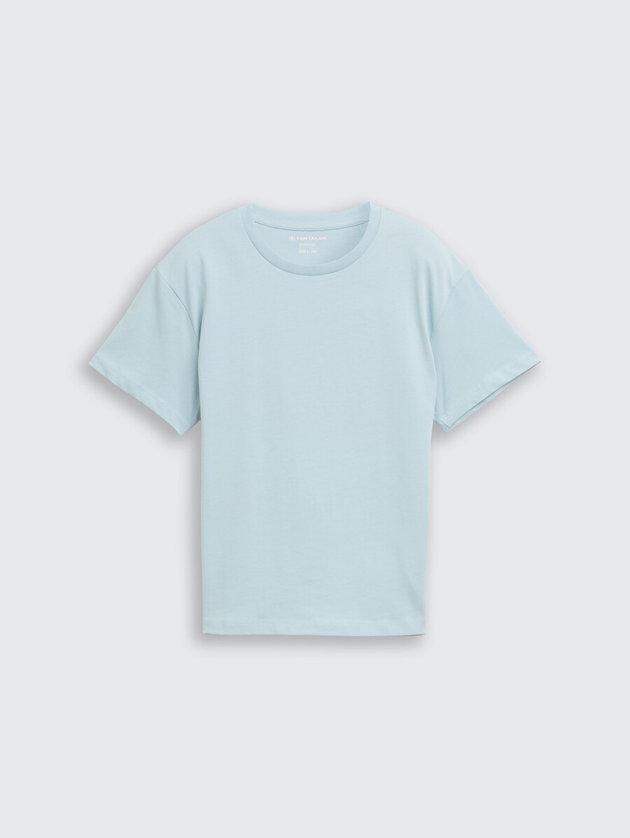 t-shirt oversize con stampa sul retro
