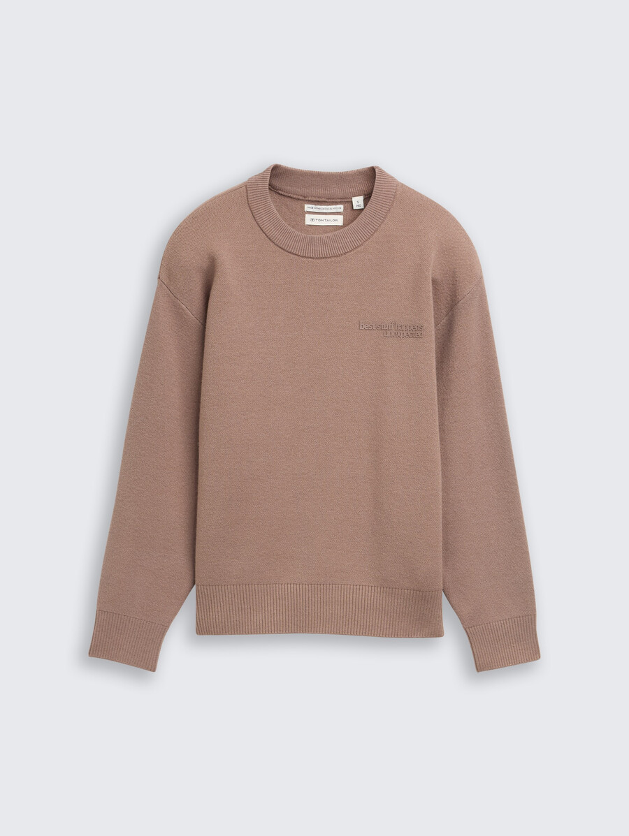 maglione oversize lavorato a maglia