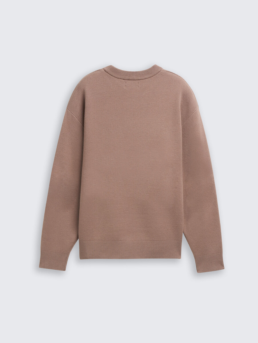 maglione oversize lavorato a maglia