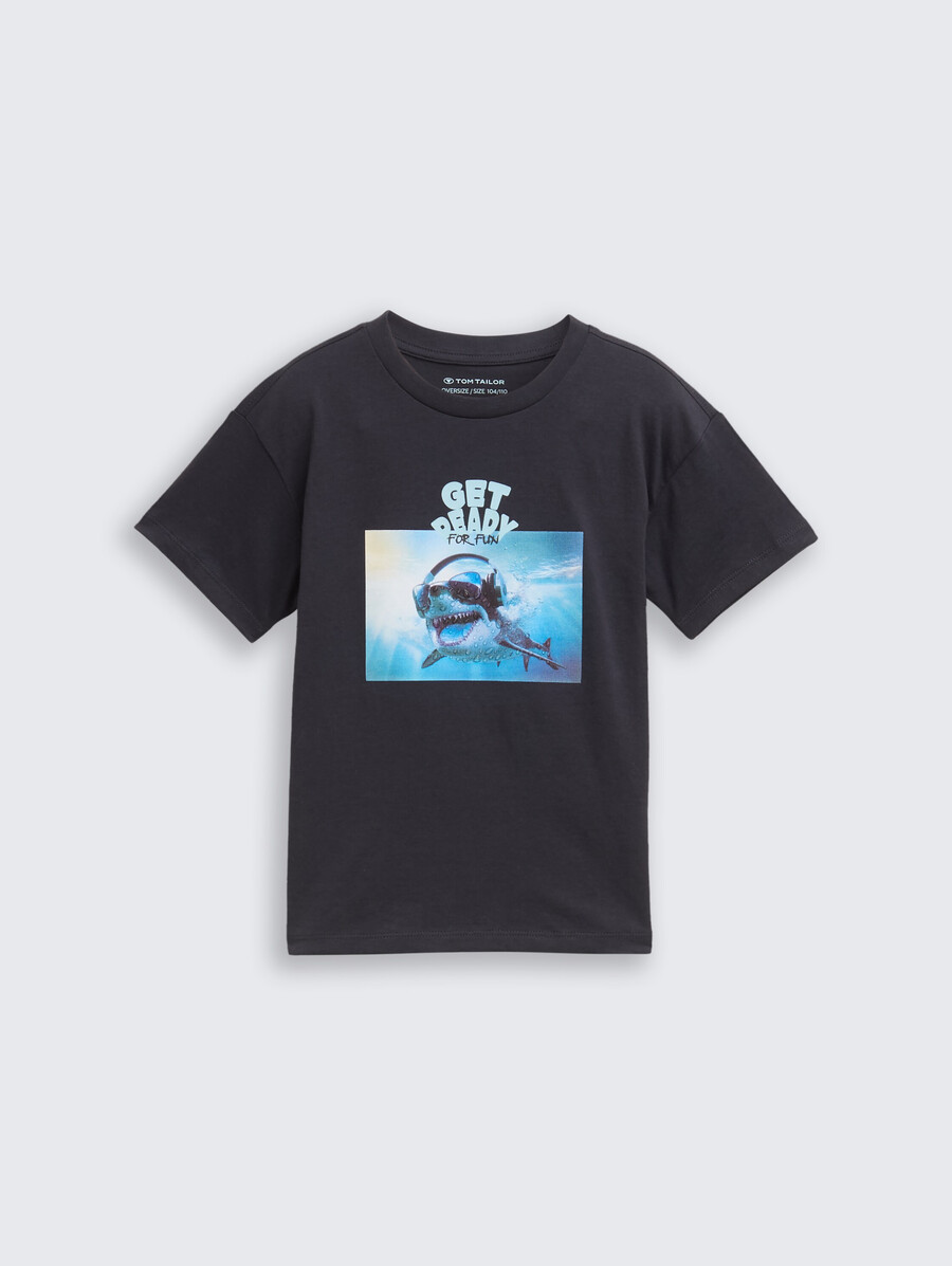 t-shirt oversize con stampa