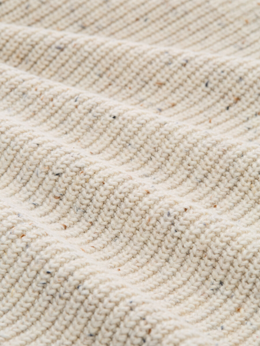 cardigan con texture miste
