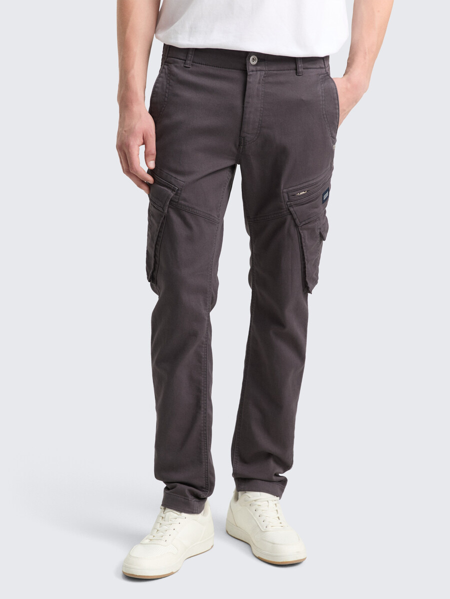 pantaloni cargo affusolati con elastico