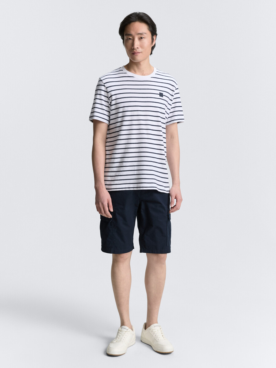 pantaloncini cargo in cotone normale