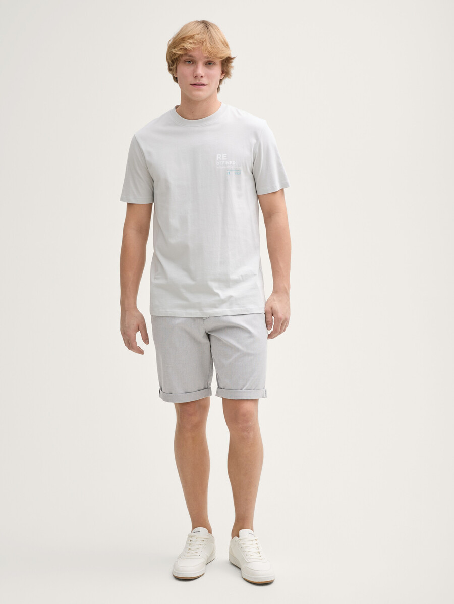 pantaloncini chino regular fit con cintura