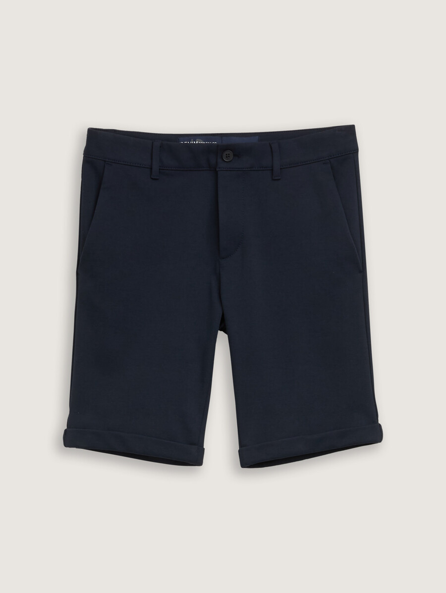 pantaloncini chino slim in piqué