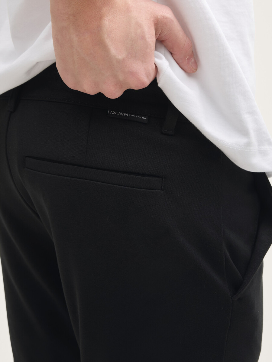 pantaloncini chino slim in piqué