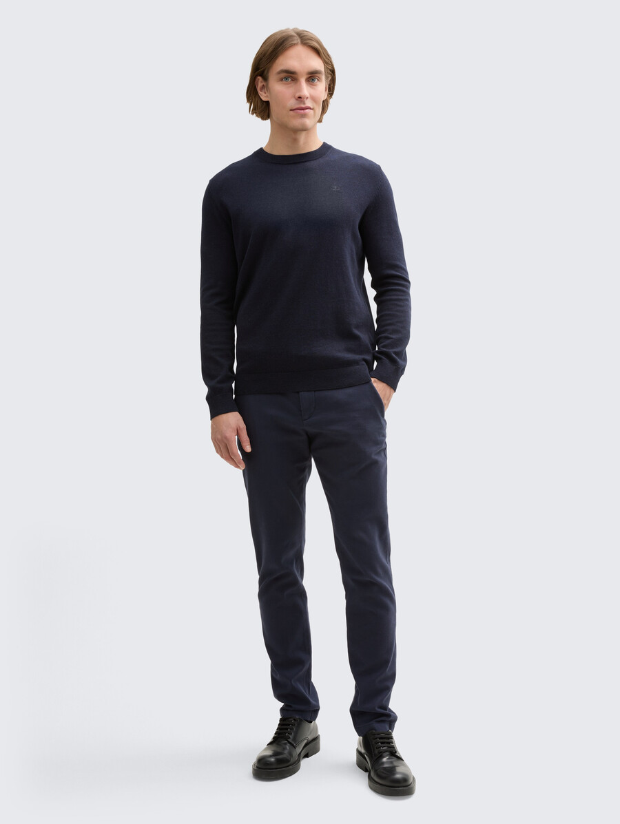 pantaloni chino tttravis slim con cintura