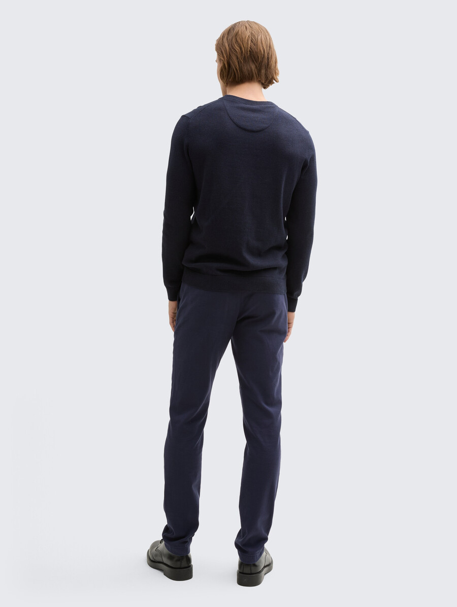 pantaloni chino tttravis slim con cintura