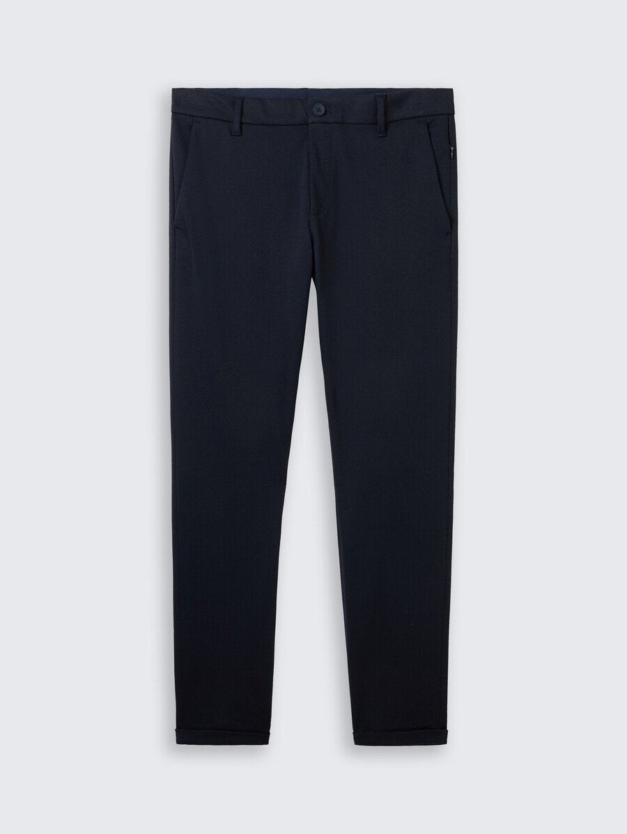 pantaloni chino tttravis slim realizzati in jersey piqué