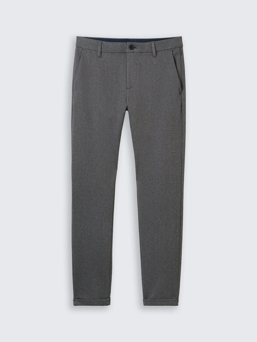 pantaloni chino tttravis slim realizzati in jersey piqué