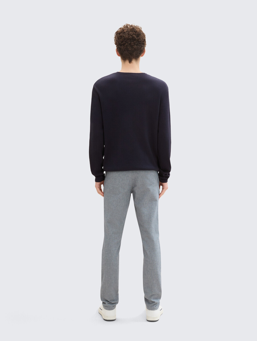pantaloni chino dritti con cintura