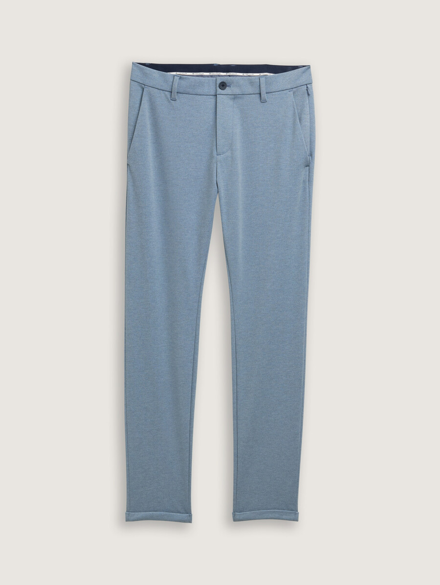 pantaloni chino tttravis slim realizzati in jersey piqué