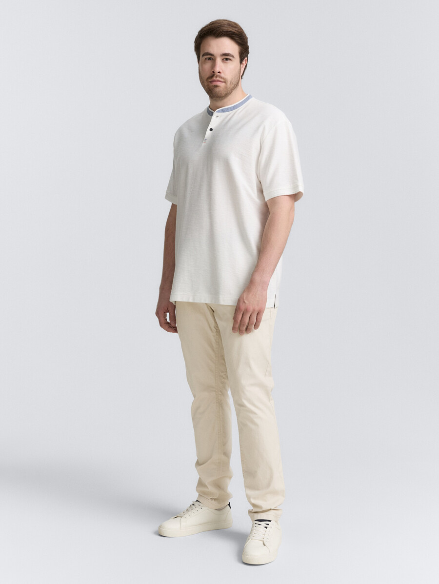 taglie forti - pantaloni chino affusolati