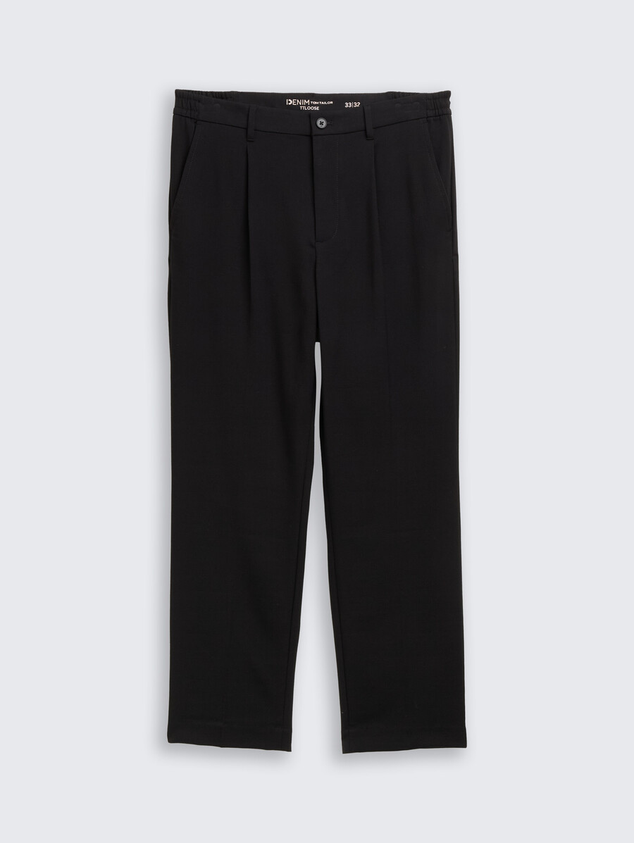 pantaloni chino larghi con piega